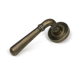 Burnished Brass Newbury Lever on Rose Set (Beehive)