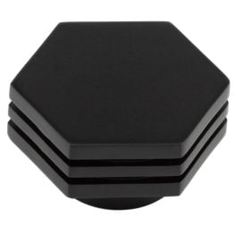 Nile Cupboard Knobs 40mm Black - By Frelan Hardware - HOX340MB