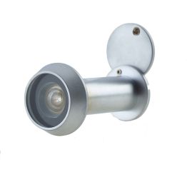 Jedo 200 Degree Door Viewers to Fit 50-70mm Doors FD30/60 C/W Intumescent Satin Chrome - By Frelan Hardware - JV945SC