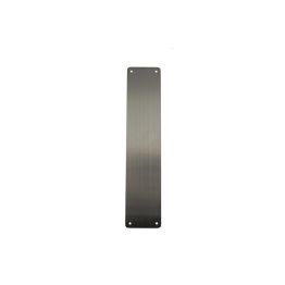 Atlantic Finger Plate Pre drilled with screws 350mm x 75mm - Satin Stainless Steel
