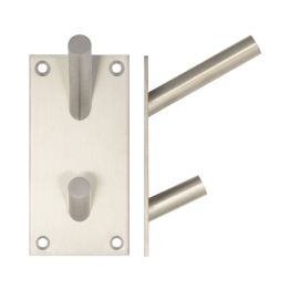 Stainless Steel Hat & Coat Hooks 94x46mm Satin Stainless Steel - By Frelan Hardware - JSS901B
