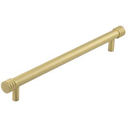 Hoxton Sturt Cabinet Handles 224mm Ctrs Satin Brass - By Frelan Hardware - HOX460SB