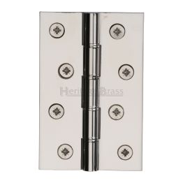 Heritage Brass Hinge Brass with Phosphor Washers 4" x 2 5/8" Polished Nickel finish