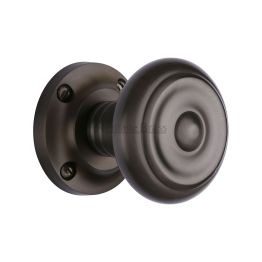 Heritage Brass Mortice Knob Aylesbury Design Matt Bronze Finish