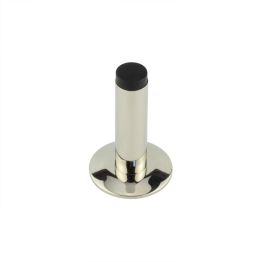Burlington Plain Wall Mounted Door Stops Chamfered Rose Polished Nickel - By Frelan Hardware - BUR-970PN-972PN