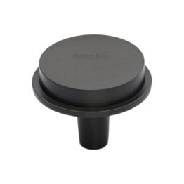Heritage Brass Flat Round Knob Design 38 mm Matt Bronze finish