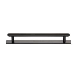Heritage Brass Cabinet Pull Step Design with Plate 160mm CTC Matt Bronze Finish