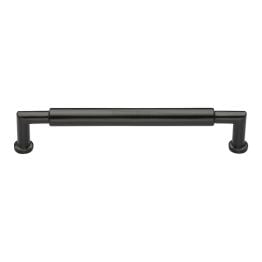 Heritage Brass Cabinet Pull Bauhaus Round Design 203mm CTC Matt Bronze Finish