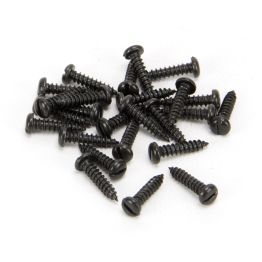 Black 4 x 1/2" Round Head Screws (25)