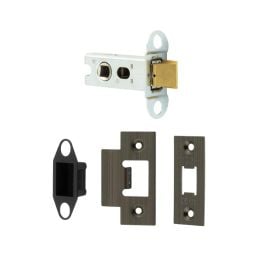Jedo Heavy Duty Tubular Latches - 45 Degree Short Travel 64mm Antique Brass - By Frelan Hardware - JL-HDT64AB