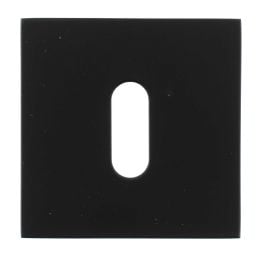 Oro&Oro Key Escutcheons on Square Rose - Matt Black