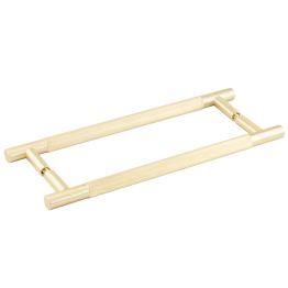 Bari Pull Handles 300mm Satin Brass Back to Back - By Frelan Hardware - JV1800SBB2B