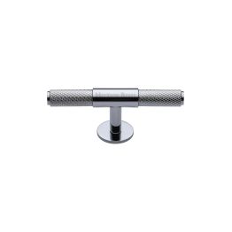 Heritage Brass Cabinet Knob Knurled Fountain Design 60mm Polished Chrome finish