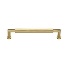Heritage Brass Cabinet Pull Bauhaus Round Design 152mm CTC Satin Brass Finish