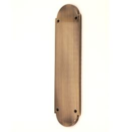 Victorian Half Round Finger Plate 300mm Antique Brass