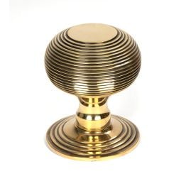 Aged Brass Beehive Centre Door Knob