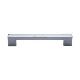 Heritage Brass Cabinet Pull Metro Design 160mm CTC Polished Chrome Finish