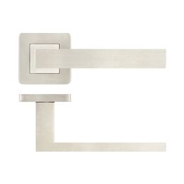 Sirius Door Handle on Rose Grade 304 Satin Stainless Steel - By Frelan Hardware - JSS280