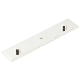 Rushton Backplate for Cupboard Knobs 140x30mm Polished Nickel - By Frelan Hardware - HOX6090PN