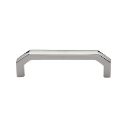 Heritage Brass Cabinet Pull Hex Angular Design 101mm CTC Polished Nickel Finish