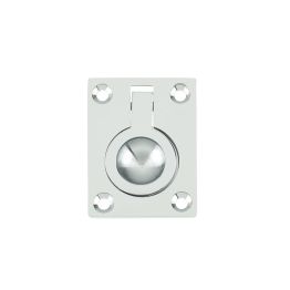 Jedo 38x50mm Flush Rings 38x50mm Polished Chrome - By Frelan Hardware - JV424APC