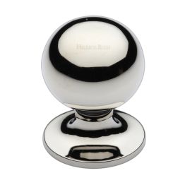 Heritage Brass Cabinet Knob Ball Design 38mm Polished Nickel finish