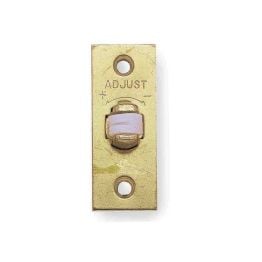 Jedo Adjustable Rollerbolt Catches with Nylon Roller 36mm Electro Brassed - By Frelan Hardware - J8074EB