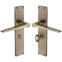 Heritage Brass Gio Reeded Bathroom set Antique Brass finishUK Design Registration Number 6234527