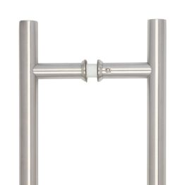 Stainless Steel 32mm Guardsman Pull Handles B2B Fixing 1800x32x1600mm Satin Stainless Steel - By Frelan Hardware - JSS521D