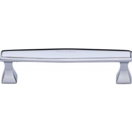 Heritage Brass Cabinet Pull Deco Design 128mm CTC Polished Chrome Finish