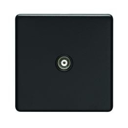 Eurolite Concealed 3mm TV Socket Matt Black