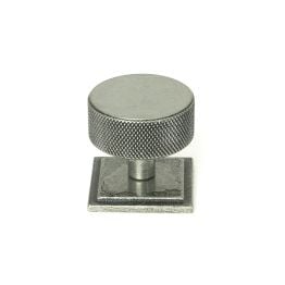 Pewter Brompton Cabinet Knob - 38mm (Square)