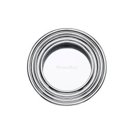 Round Reeded Flush Pull Polished Chrome finish