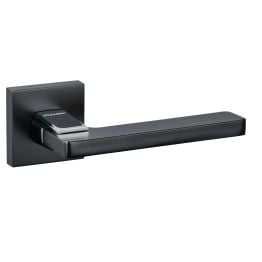 SPECIAL ORDER Oro&Oro Alba Lever Door Handle on Square Rose - Matt Black