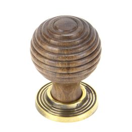 Rosewood and AB Beehive Cabinet Knob 35mm