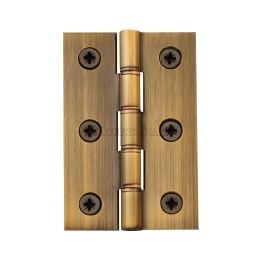 Heritage Brass Hinge Brass with Phosphor Washers 3" x 2" Antique Brass finish