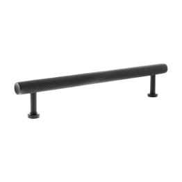 Millhouse Brass Paddington Spiral T-Bar Cabinet Pull Handle 160mm - Matt Black