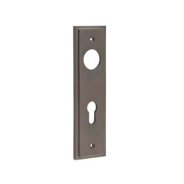 Burlington II Lever Plate Choices Din Euro Dark Bronze - By Frelan Hardware - BUR455DB