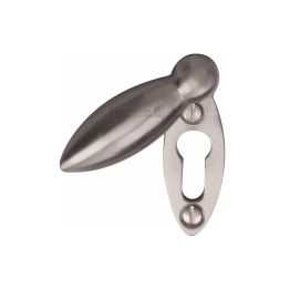 Heritage Brass Covered Keyhole Oval Satin Nickel finish