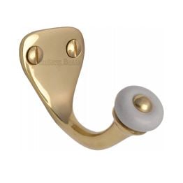 Heritage Brass Single Robe Hook Polished Brass finish