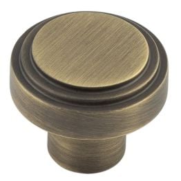 Cropley Cupboard Knobs 30mm Antique Brass - By Frelan Hardware - HOX1030AB