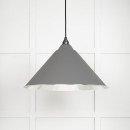 Smooth Nickel Hockley Pendant in Bluff