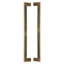 Heritage Brass Back to Back Door Pull Handle Apollo Design 460mm Antique Brass Finish