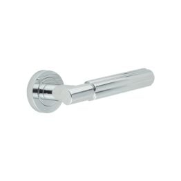 Bloom Polished Chrome Lever on rose - By Frelan Hardware - JV848PC