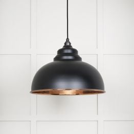 Smooth Copper Harborne Pendant in Elan Black
