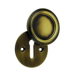Jedo Parisian Covered Escutcheon 42mm Antique Brass - By Frelan Hardware - JV605AB