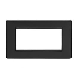 Eurolite Concealed 3mm 4 gang Module Frame Matt Black