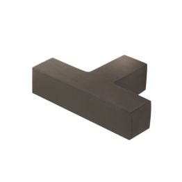 Trafalgar T Bar Square Cupboard Knobs Dark Bronze - By Frelan Hardware - BUR202DB