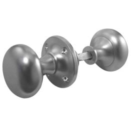 Jedo Mushroom Rim Door Knobs 50mm Satin Chrome - By Frelan Hardware - JV176ASC