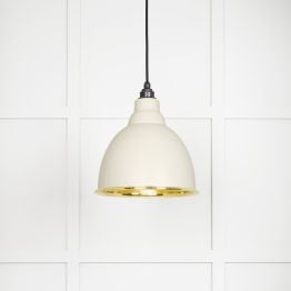 Smooth Brass Brindley Pendant in Teasel